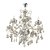 Lustre Classico Vela Cristal 80x70cm Champanhe para 8x Lampadas E-14 - Imagem 2