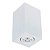 Plafon Box PL03011 8x8x13,5cm Branco para 1 Lampada E27 PAR20 - Imagem 1