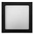 Painel Sobrepor Preto Quadrado 20,8x20,8x4,2cm com Led Integrado 18w 3000k Bivolt - Imagem 1