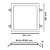 Painel Embutido Branco Quadrado 30x30cm com Led Integrado 24w 6500k Bivolt - Imagem 3