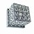 Arandela Cristal Quadrada 10x11x11cm para 1 Lampada G9 Bivolt - Imagem 1