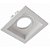 Embutido Quadrado 10601 Recuado Branco 13x13cm para 1 Lampada GU10 AR70 - Imagem 1