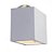 Arandela Lente 702 Branca com 1 Lente 12x10x15cm para 1 Lampada Palito Curta 150w - Imagem 1