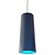Pendente Pet Conico Longo 12x30cm Azul para 1 Lampada E27 Bivolt - Imagem 1