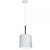 Pendente Bilboque 20x35cm Branco para 1x Lampada E27 - Imagem 1