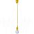 Pendente Socket 200cm Amarelo Silicone para 1 Lampada E27 - Imagem 3