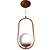 Pendente Pendulo 5356 15x12x37cm Cobre com Globo Ø12cm para 1 Lampada G9 - Imagem 1