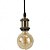 Pendente Socket 150cm Ouro Velho para 1 Lampada E27 - Imagem 1