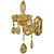 Arandela Candelabro Vela DCD00409 Dourado 30x15cm para 1x Lampadas E-14 - Imagem 1