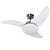 Ventilador Branco Aco Escovado Solano 3 Pas para 2 Lampadas E27 220v - Imagem 1