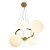 Pendente RE010SW Oxala 62x49x31cm Dourado e Branco para 5 Lampadas E27 - Imagem 4