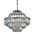 Lustre Redondo Ø70x60cm Cristal para 15 Lampadas E14 - Imagem 1