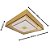 Plafon Quadrado DCX015065 44x9cm Dourado com Led Integrado 24w 3000k Bivolt - Imagem 4