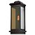 Arandela Toscana Trap Preto com Vidro Espelhado Champanhe 18x45cm para 1 Lampadas E27 - Imagem 1