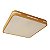 Plafon Quadrado SPD0001 30x30cm Dourado com Led Integrado Multi Temperatura 25w Bivolt - Imagem 1