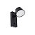 Arandela Mya Preto 8,6x14x15cm com Led Integrado 7w 3000k Bivolt - Imagem 1