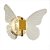 Arandela Borboleta DCB02158 Dourado 24x18cm com Led Integrado 6w 3000k Bivolt - Imagem 1