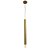 Pendente 9954 35x220cm Champanhe com Acrilico para 1 Lampada G9 Bivolt - Imagem 2