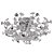 Plafon DCX06234 Cromado com Cristal Ø72X35cm com 20 Lampadas G4 Bivolt - Imagem 1