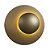 Plafon Outlier Ø50x8,5cm Dourado com Led Integrado 24w 2700k 127v - Imagem 1