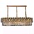 Lustre Retangular Cristal 130x45cm Cristal Transparente para 36 Lampadas E14 Bivolt - Imagem 1