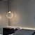 Pendente Dourado Cristal Redondo 13cm com Led Integrado 5w 3000k Bivolt - Imagem 2