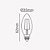 Lampada Vela Filamento Led 4w 2400k E27 Bivolt - Imagem 2