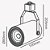 Spot para Trilho 80402 Branco com Adaptador para 1x Lampada E27 PAR20 - Imagem 2
