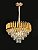 Pendente Redondo Cristal Ø50x29cm Dourado para 8 Lampadas E14 - Imagem 2