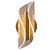 Arandela ALA-002L Dourado 10x13x22cm com Led Integrado 7w Multi Temperatura Bivolt - Imagem 1