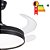 Ventilador Plafon AIR PLUS Preto com Pa Retratil Controle Remoto e Led Integrado Multicolor - Imagem 2