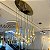 Pendente HPD18010 Champanhe 1m de Base com Led Integrado 40w 3000k Bivolt - Imagem 3