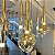 Pendente HPD18010 Champanhe 1m de Base com Led Integrado 40w 3000k Bivolt - Imagem 2