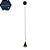 PENDENTE HPD2001 PRETO C/ LED 5W 3000K C/ CABO 1,20MT BIVOLT - Imagem 1