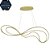 Pendente HPD1850 Dourado 115cm com Led Integrado 58,8w 3000k Bivolt - Imagem 1