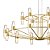 Pendente HPD4318 Dourado Ø80cm com Led Integrado 108w 3500k Bivolt - Imagem 6