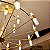 Pendente HPD4318 Dourado Ø80cm com Led Integrado 108w 3500k Bivolt - Imagem 4