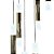 Pendente HPD2044/24 Dourado Base 70cm com Led Integrado 110w 3000k Bivolt - Imagem 2