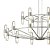 Pendente HPD4319 Cromado Ø80cm com Led Integrado 108w 3500k Bivolt - Imagem 5