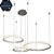 Pendente Alianca Ø40xØ60xØ80cm Prata com Led Integrado 240w 3000/4000k Bivolt - Imagem 2