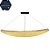 Pendente HPD8460 160cm Dourado com Led Integrado 87w 3 Cores Bivolt - Imagem 1