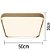 Plafon HPF6224 50cm Dourado com Led Integrado 116w 3000/4000k Bivolt - Imagem 2