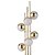 Abajur HAB4330 50cm Dourado com Led Integrado 18w 3000k Bivolt - Imagem 4
