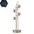 Abajur HAB4330 50cm Dourado com Led Integrado 18w 3000k Bivolt - Imagem 3