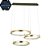 Pendente HPD18013 85cm Dourado com Led Integrado 75w 3000k Bivolt - Imagem 1