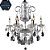 Lustre Classico Vela Cristal 60x73cm Transparente para 6 Lampadas E14 - Imagem 1