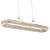 Pendente Superelipse 100cm Cromado Cristal com Led Integrado 76w Multi temperatura e Dimer Bivolt - Imagem 2