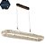 Pendente Superelipse 100cm Cromado Cristal com Led Integrado 76w Multi temperatura e Dimer Bivolt - Imagem 1