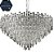 Lustre Redondo Cristal Ø80x47cm Cromado Transparente para 18 Lampadas E14 Bivolt - Imagem 1