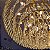 Pendente Redondo Cristal Ø80x46cm Dourado para 18 Lampadas E14 Bivolt - Imagem 3